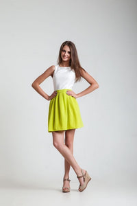 another -  White and Lemon Yellow Dress slot1