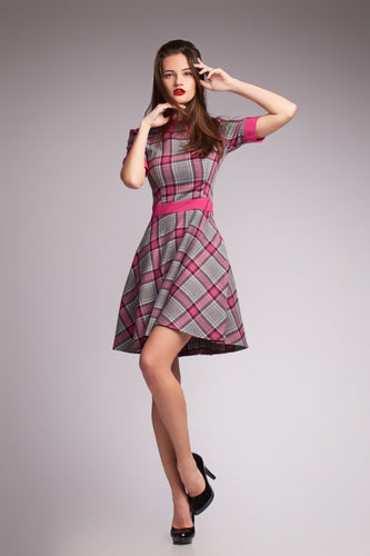 another -  Grey and Pink Check Dress slot1 slot1 slot1