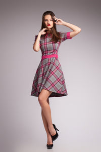 another -  Grey and Pink Check Dress slot1 slot1 slot1