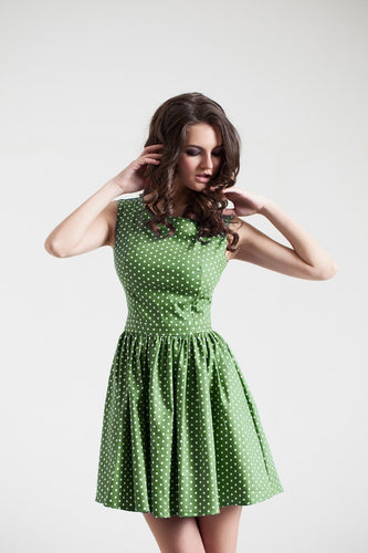 Green Polka Dot Dress slot1 slot1